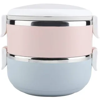 Oyunngs Thermo Lunchbox, Thermobehälter Für Essen, Tragbarer Edelstahl-Thermo-Lunchbox-Behälter -Box-Lebensmittelbehälter, für den Heimgebrauch im Auto(1400 ml)