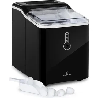 Klarstein Eiswürfelmaschine Klein, 1,5L Eiswürfelbereiter, Eiswürfelmaschine für Große Eiswürfel, Schnelle Mini-eiswürfelmaschine, Leichte Reinigung, 12kg Eis pro Tag