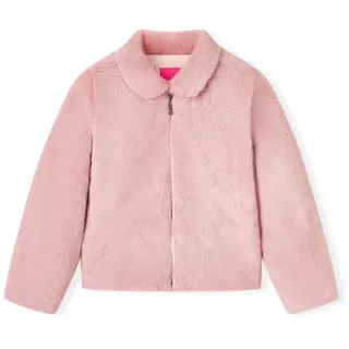 vidaXL Kindermantel Kinder Mantel Warm Winterjacke Kinderjacke Kunstpelz Rosa 116 - 116