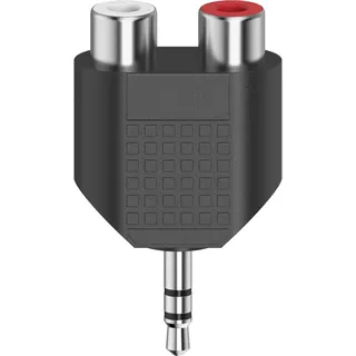 Hama Audio-Kurzadapter 3,5-mm-Klinken-Stecker Stereo / 2x Cinch-Kupplung 0,0m (00205187)