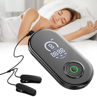 liropau Schlafhilfegerät, Gerät zur Vagusnervstimulation mit Ohrclips für Erwachsene mit Angstzuständen, Migräne und Schwindel, verbessert den Tiefschlaf,