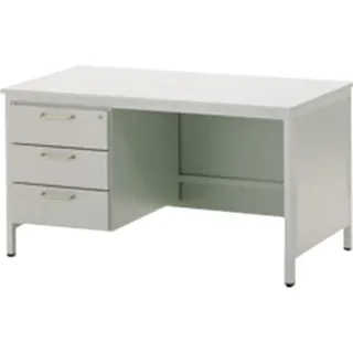 Bürotisch mit Zentralverrieglung, Unterbau links