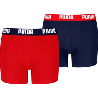 Puma Jungen, Boxershorts EVERYDAY BASIC 2er Pack - rot|blau