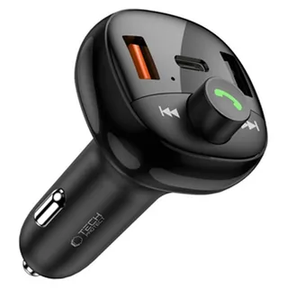 TECH-PROTECT CC06 3-Port PD72W - Fm-transmitter Bluetooth Schwarz