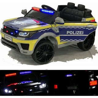 SIMRON POLIZEI Kinderauto mit Funkgerät blau (DE)