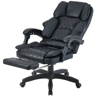 Trisens Chefsessel Leder Schwarz