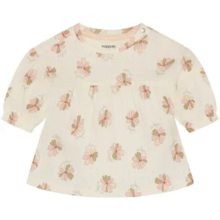 Noppies Ajour-Kleid langarm Blumen, natur | mehrfarbig, 68