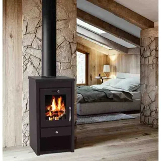 Apex Digital Apex Kaminofen 7kW Stahl Schwarz