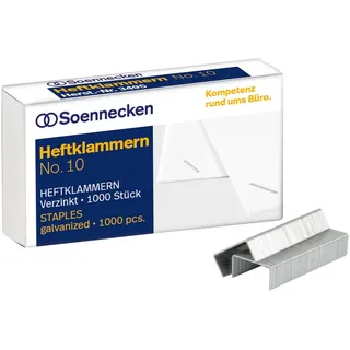 SOENNECKEN Heftklammern 3495 Nr.10 verzinkt 1.000 St./Pack.