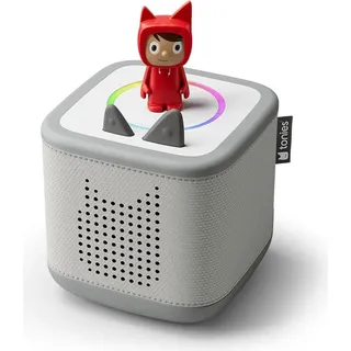 Tonies Toniebox 2 Starter-Set Mondgrau mit Kreativ-Tonie