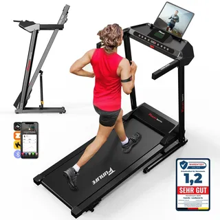 Laufband für Zuhause klappbar mit Steigung, App/Bluetooth/Programme, FunLife F60