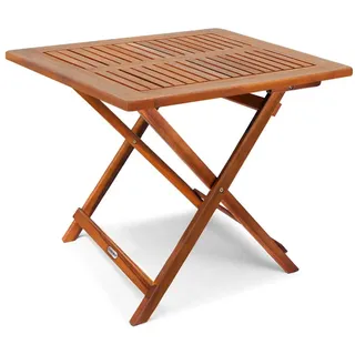 CASARIA Beistelltisch 70 x 70 x 73 cm braun klappbar