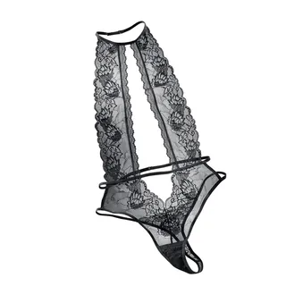 PETITE FLEUR GOLD Stringbody Damen schwarz Gr.38