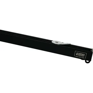 Schöner Wohnen Aluminium-Vorhangschienenset Emilia 1-läufig 160 cm Schwarz-Matt