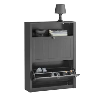 SoBuy FSR87 80 x 110 x 24 cm schwarz / schwarz