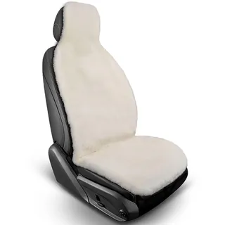 Lammfell Wohnmobil Sitzauflage Sitzbezug für Fiat Ducato Jumper Boxer Lammfell Auflage - Beige
