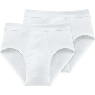 SCHIESSER Slips weiß M 2er Pack