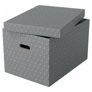 Esselte Aufbewahrungsbox Groß 51 x 35,5 x 30,5 cm 3-tlg. grau