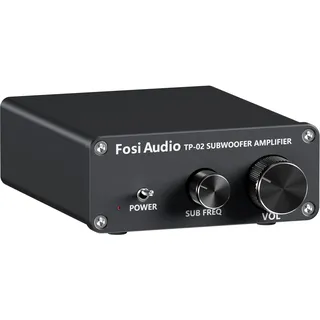 Fosi Audio TP-02 Subwoofer Verstärker Heimklang, Mini Bass Verstärker Mono Subwoofer Amplifier 220W, mit TDA7498E Chip Lautstärke- und Frequenzreglung, für aktive Passive Subwoofer Bass-Shaker