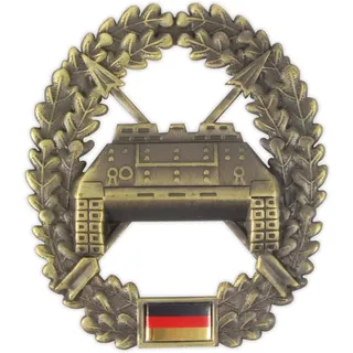normani Original Bundeswehr Barettabzeichen aus Metall in verschiedenen Sorten zur Auswahl Farbe Panzerjägertruppe
