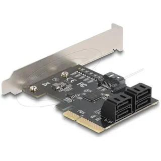 DeLock PCI Express x4 Karte zu 5 Port SATA Kontroller - Low Profile