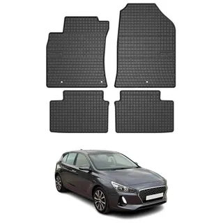 Omac 2016-2025 Hyundai i30 Fußmatten Gummi Schwarz 4 tlg