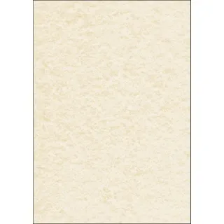 SIGEL DP655 Hochwertiges Struktur-Papier / Karton Pergament champagne, A4, 50 Blatt, Motiv beidseitig, 200 g, Urkundenpapier, aus nachhaltigem Papier