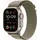 GPS + Cellular 49 mm Titangehäuse natur, Alpine Loop olive M