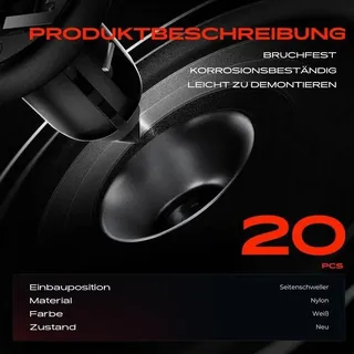 20x Frankberg Befestigungsclips Seitenschweller 5481FB0046548