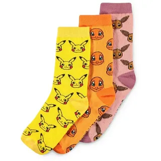 Pokémon Freizeitsocken 3 Paare Bunt 39-42