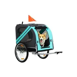 PawHut Hundeanhänger grün