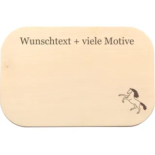 Geschenk für Pferdeliebhaber - personalisiertes Brettchen Name, Spruch + Pferd Motiv - Geschenkidee für Reiter, Reiterin, Pferdebesitzer - individuelle Geschenke von Geschenkissimo