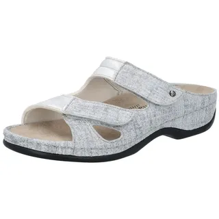 Damen Janna Hausschuh, Washed Gray Linen, 37.5 EU - 37.5 EU