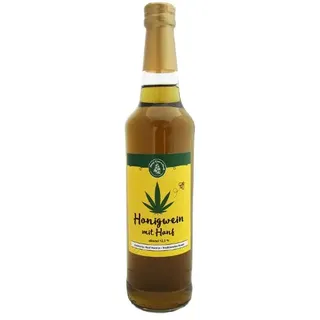 Hanf Gesundheit Honigwein mit Hanfauszug, Geschenkflasche 500 ml