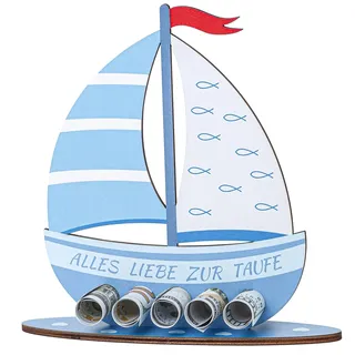 Taufgeschenke Jungen ,geschenke zur taufe,Taufgeschenke Jungen Blau Holz,Geburt Taufe Geldgeschenk,Taufe Geschenk für Mädchen und Jungen-19x16cm.
