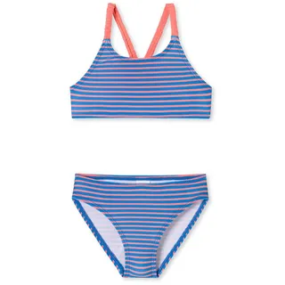 Schiesser Bustier-Bikini Aqua Kids (2-St) bade-anzug bikini bra blau 104