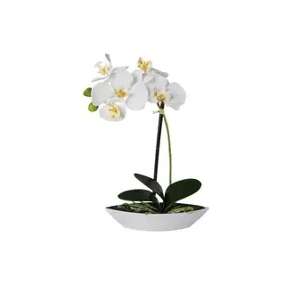 Orchidee weiß Kunststoff H: ca. 30 cm - weiß