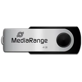 MediaRange Flexi-Drive 4GB schwarz/silber