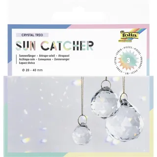 Folia Sonnenfänger CRYSTAL TRIO 3er-Set aus Glas Ø 2 3 4 cm