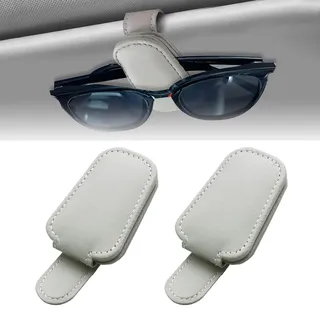 Brillenhalter für Auto Sonnenblende Sonnenbrillen Halterung für FIAT Tipo Kombi 358 I 2016-2020 Auto Visier Zubehör Sunglasses Aufbewahrung Holders, 2 Stück,B