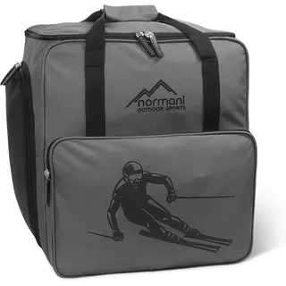 normani Skischuhtasche mit separatem Helmfach und Rucksackfunktion Alpine DEPO Farbe Dunkelgrau