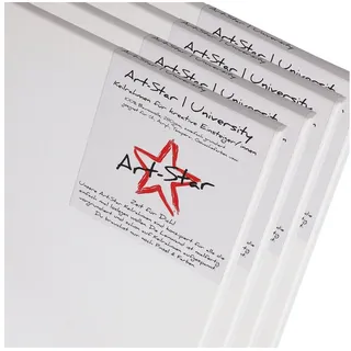Art-Star 4X University KEILRAHMEN 50x70 cm | Leinwände vorgrundiert, malfertige bespannte rechteckige Leinwand zum Malen