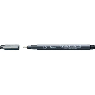 Pentel Pointliner Fineliner schwarz 1,0 mm, 1 St.