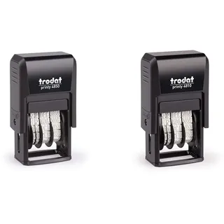 Trodat Datumstempel mit Text "Eingegangen" printy-dater 4850/L selbstfärbend Blau, Rot 23 x 12 mm (B x H)