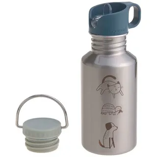 Lässig Trinkflasche Happy Prints Silber 0,5 l