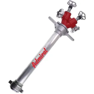 Klotz Standrohr DN80C 2 Abg. CCmit Ventilen, 110 cm