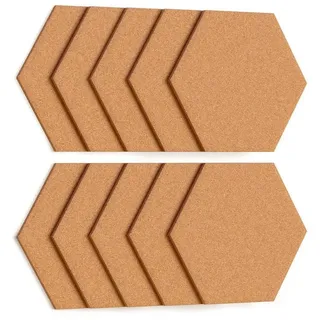ALLboards Pinnwand Wabenform 15×17 cm – 10 Stk. Korktafel „Sprechblase“ 44×29 cm Korktafel Korkwand Pinnwand Kork