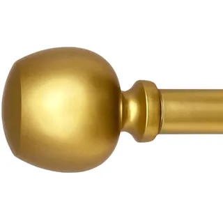 Morena II Gardinenstangen-Set, verstellbar, 30,5-50,8 cm, 2,5 cm Durchmesser, Messing, 1 Paar