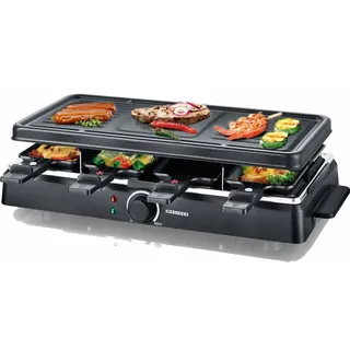Melissa Raclette für 8 Personen mit Grillplatte 1200 Watt schwarz