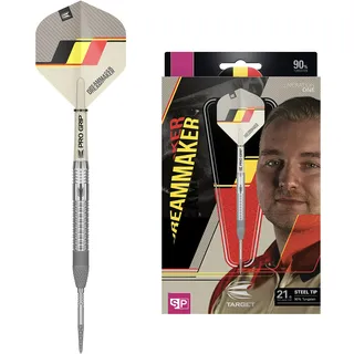 Target Darts Unisex-Adult Dimitri Van den Bergh Dream Maker G1 90% Wolfram Swiss Point Steeldarts-Set Dartpfeile, Sand, Schwarz, Gelb and Roter, 21G